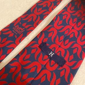 Hermes wide silk  tie